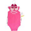 image:imageHudson Baby Unisex Baby Cotton Bodysuit Shorts and Shoe SetMama Floral