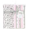 image:imageHudson Baby Unisex Baby Cotton Polyester Flannel Burp Cloths Bundle 12PackPink Primrose