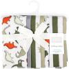 image:imageHudson Baby Unisex Baby Cotton Polyester Flannel Burp ClothsMulti Color Dino 10pack