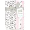 image:imageHudson Baby Unisex Baby Cotton Polyester Flannel Burp ClothsPink Primrose 4pack