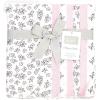 image:imageHudson Baby Unisex Baby Cotton Polyester Flannel Burp ClothsPink Primrose 7pack