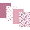 image:imageHudson Baby Unisex Baby Cotton Polyester Flannel Burp ClothsWild Rose Floral 4pack