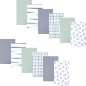 image:imageHudson Baby Unisex Baby Cotton Polyester Flannel Burp Cloths Bundle 12PackLittle Sea Turtle 12pack