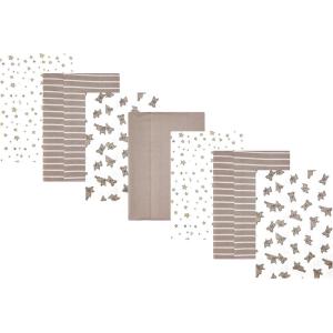 image:imageHudson Baby Unisex Baby Cotton Polyester Flannel Burp ClothsFrench Bulldog Stars 7pack