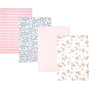 image:imageHudson Baby Unisex Baby Cotton Polyester Flannel Burp ClothsLoves Me Deerly 4pack