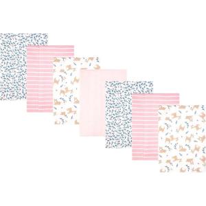 image:imageHudson Baby Unisex Baby Cotton Polyester Flannel Burp ClothsLoves Me Deerly 7pack