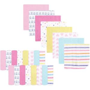 image:imageHudson Baby Unisex Baby Rayon from Bamboo Washcloth Bundle Sea Shells One SizeColorful Dots