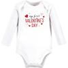 image:imageHudson Baby Baby Girls Cotton Longsleeve Bodysuits 3packValentine Sweetheart