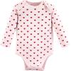 image:imageHudson Baby Baby Girls Cotton Longsleeve Bodysuits 3packValentine Sweetheart
