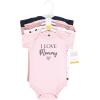 image:imageHudson Baby Unisex Baby Cotton Bodysuits 5 PieceGirl Mommy Pink Navy