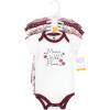 image:imageHudson Baby Unisex Baby Cotton Bodysuits 5 PiecePlum Wildflower