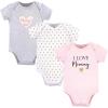 image:imageHudson Baby Unisex Baby Cotton Bodysuits Baby and Toddler T Shirt Set Girl Mommy 36 Months US