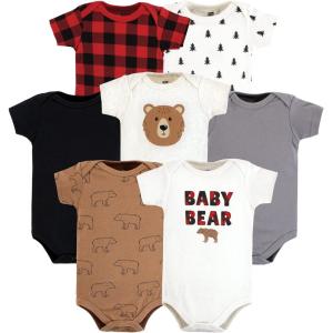 image:imageHudson Baby Baby Boys Cotton Bodysuits 7packBrown Bear