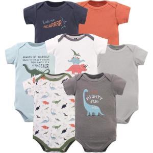 image:imageHudson Baby Baby Boys Cotton Bodysuits 7packMighty Fun Dino