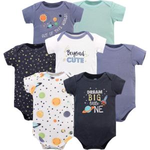 image:imageHudson Baby Baby Boys Cotton Bodysuits 7packSolar System
