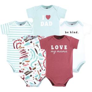 image:imageHudson Baby Unisex Baby Cotton Bodysuits 5 PieceGirl Abstract