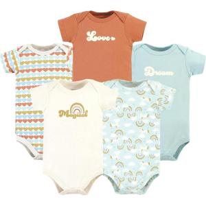 image:imageHudson Baby Unisex Baby Cotton Bodysuits 5 PieceMagical Rainbow