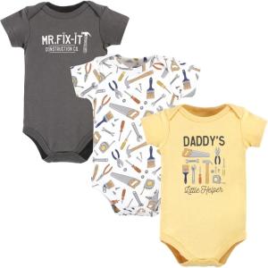 image:imageHudson Baby Unisex Baby Cotton Bodysuits Construction Work 69 Months