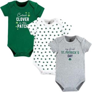 image:imageHudson Baby Unisex Baby Cotton Bodysuits Cutest Clover 36 Months
