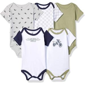 image:imageHudson Baby Unisex Baby Cotton Bodysuits Dirt Bike 5 Pack 36 Months 6M