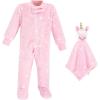 image:imageHudson Baby Baby Flannel Plush Sleep and Play and Security ToyPink Unicorn