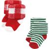 image:imageHudson Baby Baby 8pack Cotton Rich Newborn and Terry Socks12 Days of Christmas Santa