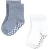 image:imageHudson Baby Baby 8pack Cotton Rich Newborn and Terry SocksBlue Gray Basic