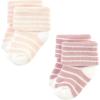 image:imageHudson Baby Baby 8pack Cotton Rich Newborn and Terry SocksBlush Stripe