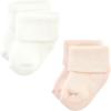 image:imageHudson Baby Baby 8pack Cotton Rich Newborn and Terry SocksBlush Stripe
