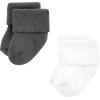 image:imageHudson Baby Baby 8pack Cotton Rich Newborn and Terry SocksGray Stripe 12 Pack