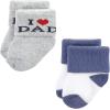 image:imageHudson Baby Baby 8pack Cotton Rich Newborn and Terry SocksMom Dad Boy Navy Red