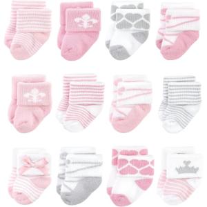 image:imageHudson Baby Baby 8pack Cotton Rich Newborn and Terry SocksRoyal 12pack