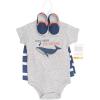 image:imageHudson Baby Unisex Baby Cotton Bodysuit Shorts and Shoe SetBig Dreams Whale