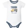 image:imageHudson Baby Unisex Baby Cotton Bodysuit Shorts and Shoe SetBlue Construction Truck