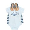 image:imageHudson Baby Unisex Baby Cotton Bodysuit Shorts and Shoe SetBlue Whaley Awesome