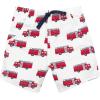 image:imageHudson Baby Unisex Baby Cotton Bodysuit Shorts and Shoe SetBrave Firetruck