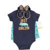 image:imageHudson Baby Unisex Baby Cotton Bodysuit Shorts and Shoe SetChameleon