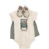 image:imageHudson Baby Unisex Baby Cotton Bodysuit Shorts and Shoe SetGoing on Safari