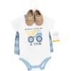 image:imageHudson Baby Unisex Baby Cotton Bodysuit Shorts and Shoe SetLove Me a Ton