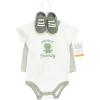 image:imageHudson Baby Unisex Baby Cotton Bodysuit Shorts and Shoe SetPrince Frog