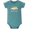 image:imageHudson Baby Unisex Baby Cotton Bodysuit Shorts and Shoe SetSurf Car Local Cutie