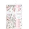 image:imageHudson Baby Unisex Baby Cotton Polyester Flannel Burp ClothsSoft Pink Floral 4pack