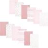 image:imageHudson Baby Unisex Baby Cotton Polyester Flannel Burp Cloths Bundle 12PackWispy Wild Flower Bunny