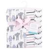 image:imageHudson Baby Unisex Baby Cotton Muslin Swaddle Blankets Pink Sheep 2PackPink Gray Safari