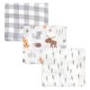 image:imageHudson Baby Unisex Baby Cotton Muslin Swaddle Blankets Pink Sheep 2PackWoodland 3pack