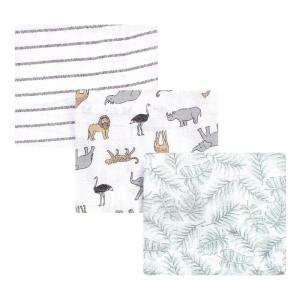 image:imageHudson Baby Unisex Baby Cotton Muslin Swaddle Blankets Pink Sheep 2PackModern Neutral Safari