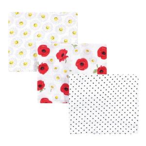 image:imageHudson Baby Unisex Baby Cotton Muslin Swaddle Blankets Pink Sheep 2PackPoppy Daisy