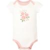 image:imageHudson Baby Infant Girls Cotton Bodysuits 5PackSoft Pink Sage Rose