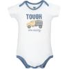 image:imageHudson Baby Infant Boys Cotton Bodysuits 5Pack Blue Construction Trucks 36 Months