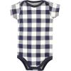 image:imageHudson Baby Unisex Baby Cotton Bodysuits Brown Navy Mamas Boy 3Pack 1824 Months